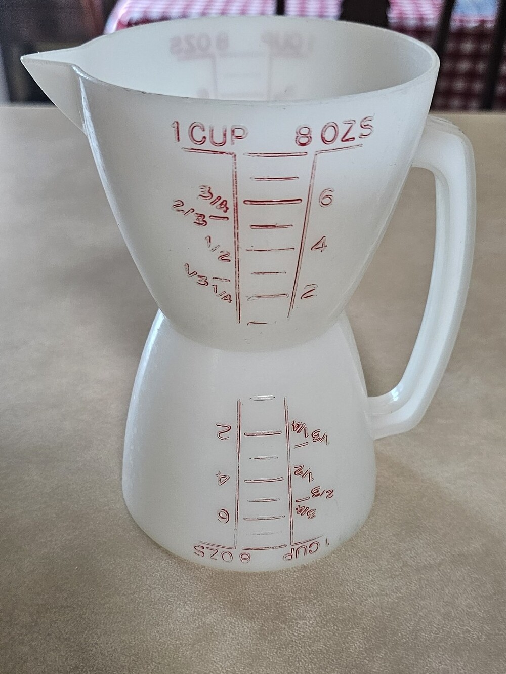 Vintage Tupperware Double Measuring Cup